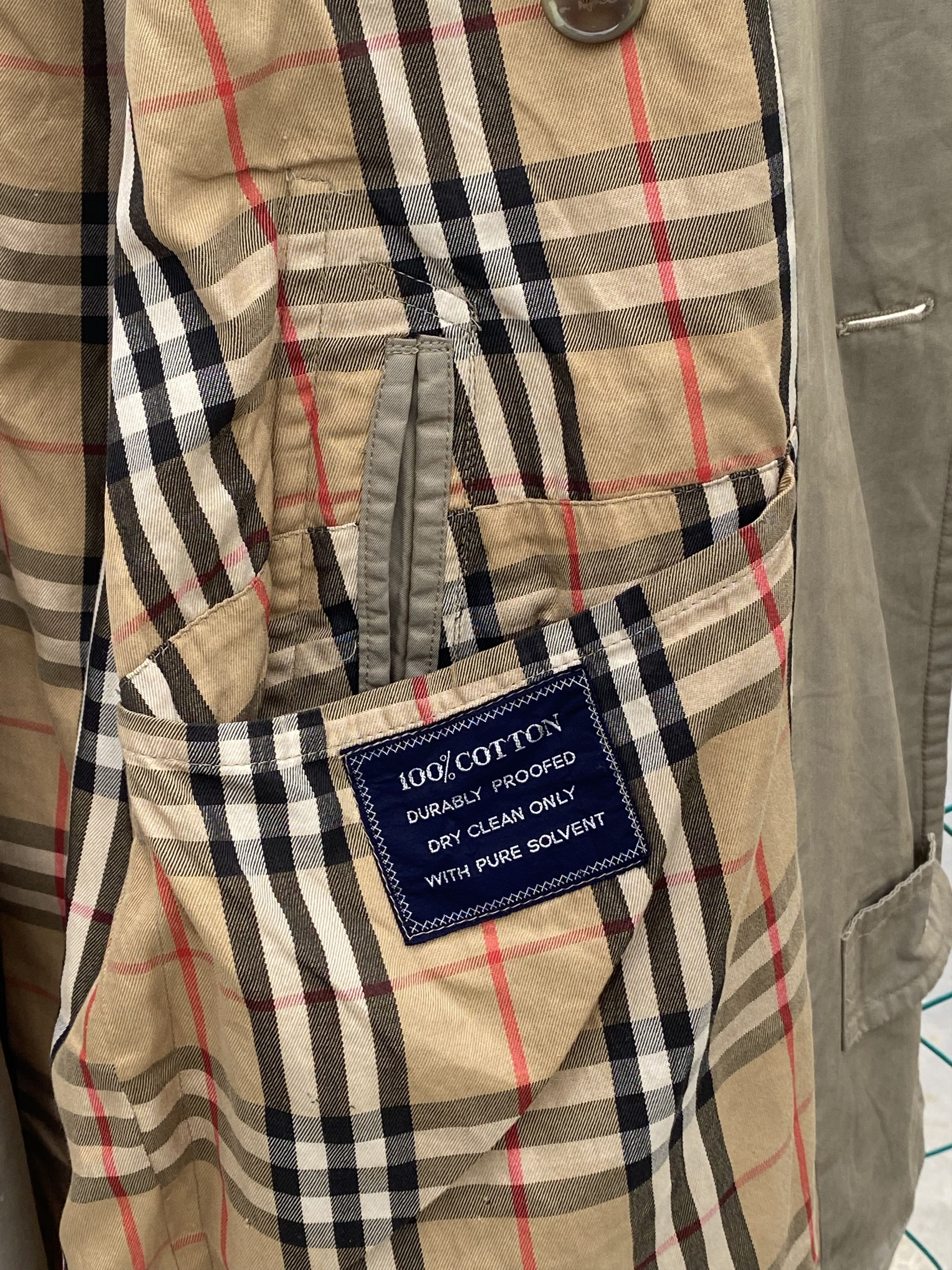 Burberry Prorsum Distressed Vintage Burberry Prorsum Nova Check Trench Coat Size M / US 6-8 / IT 42-44 - 11 Thumbnail