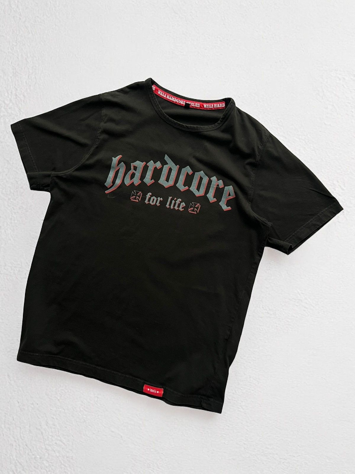 Band Tees × Vintage OFFER! HARDCORE FOR LIFE! WALZ VINTAGE RAVE T SHIRT SKULL Size US M / EU 48-50 / 2 - 3 Thumbnail