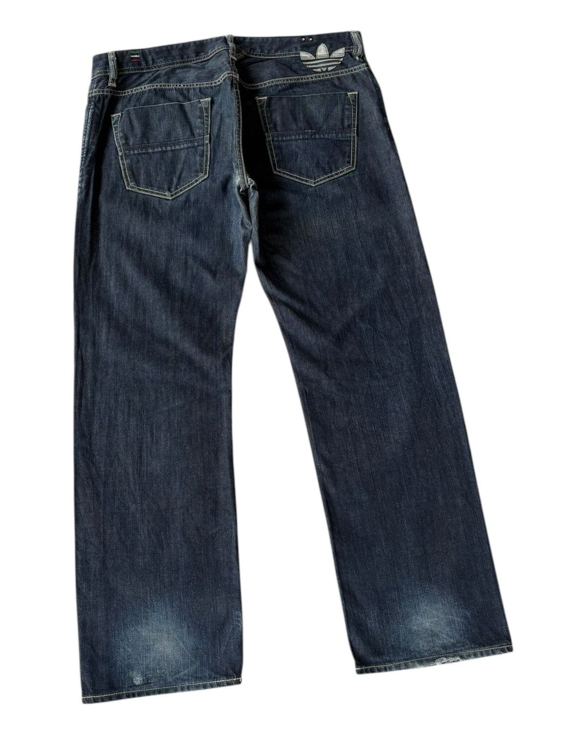 Adidas × Diesel 🔥DIESEL X ADIDAS BAGGY JEANS DISTRESSED DENIM BLUE JEANS Size US 36 / EU 52 - 8 Thumbnail