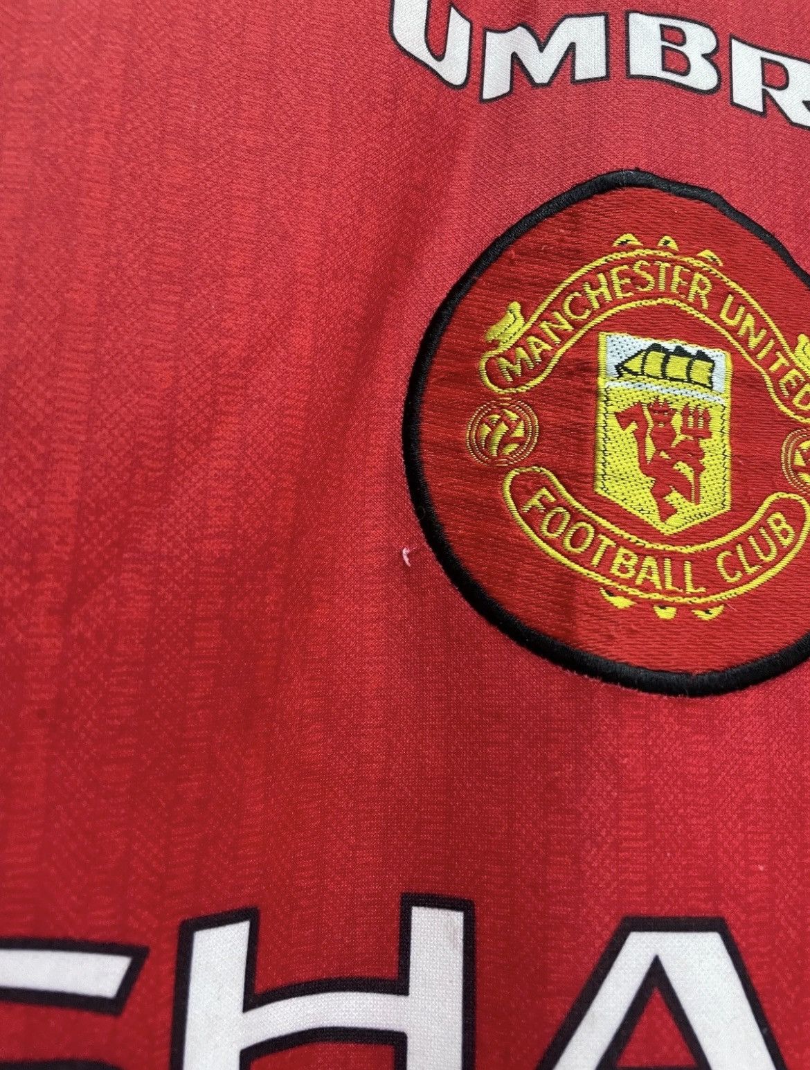 Umbro Manchester United 1996/1998 Home Umbro Football Shirt Jersey Size US XS / EU 42 / 0 - 6 Thumbnail