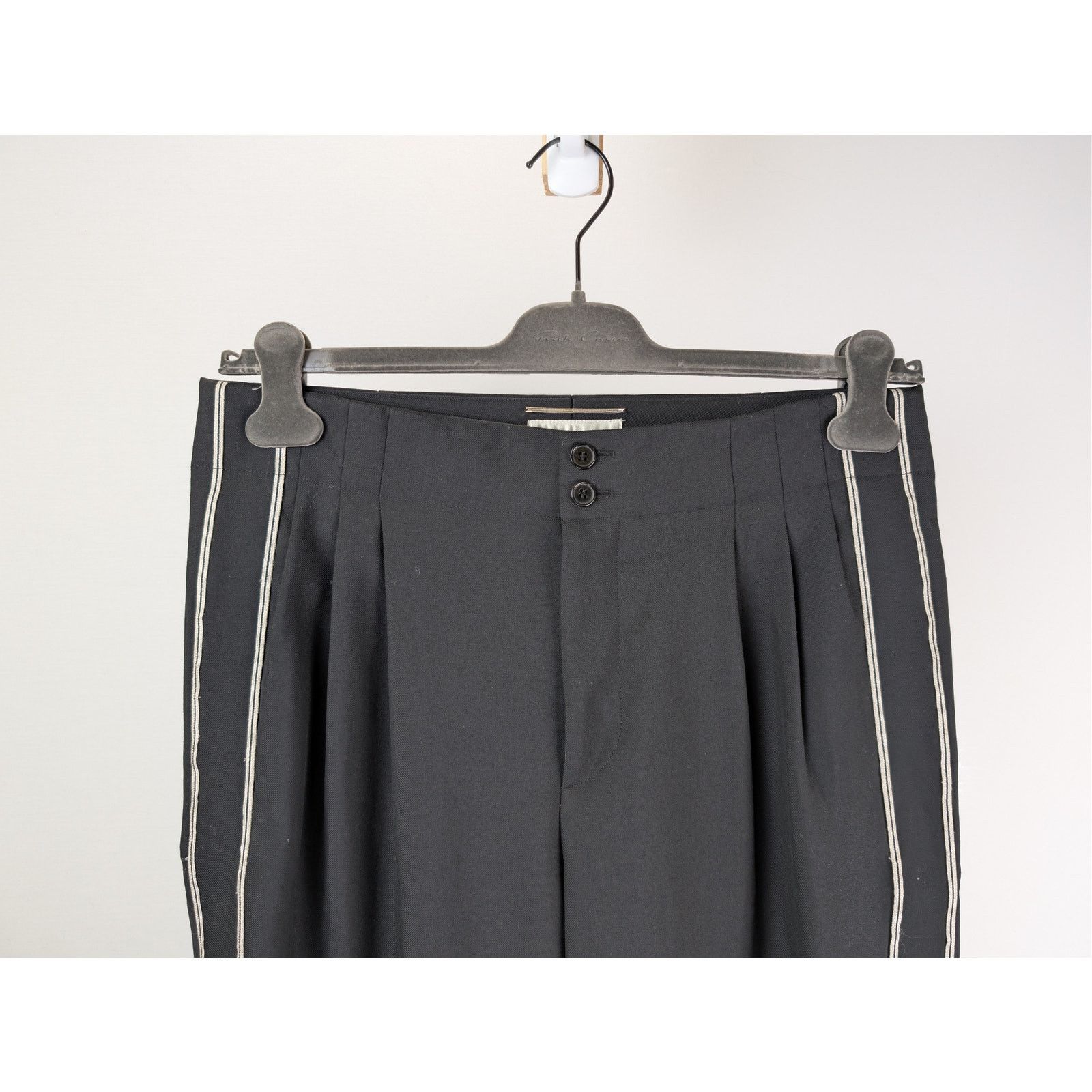 Saint Laurent Paris o1rshd1 CC20 Slacks Pants in Black Size US 32 / EU 48 - 3 Thumbnail