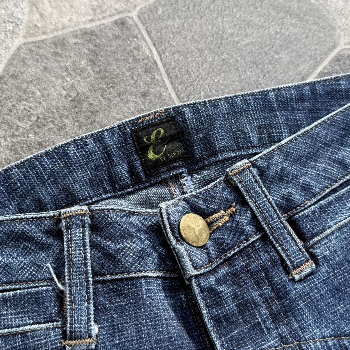 Japanese Brand ET BOITE Flare Jeans Size 32" / US 10 / IT 46 - 6 Thumbnail