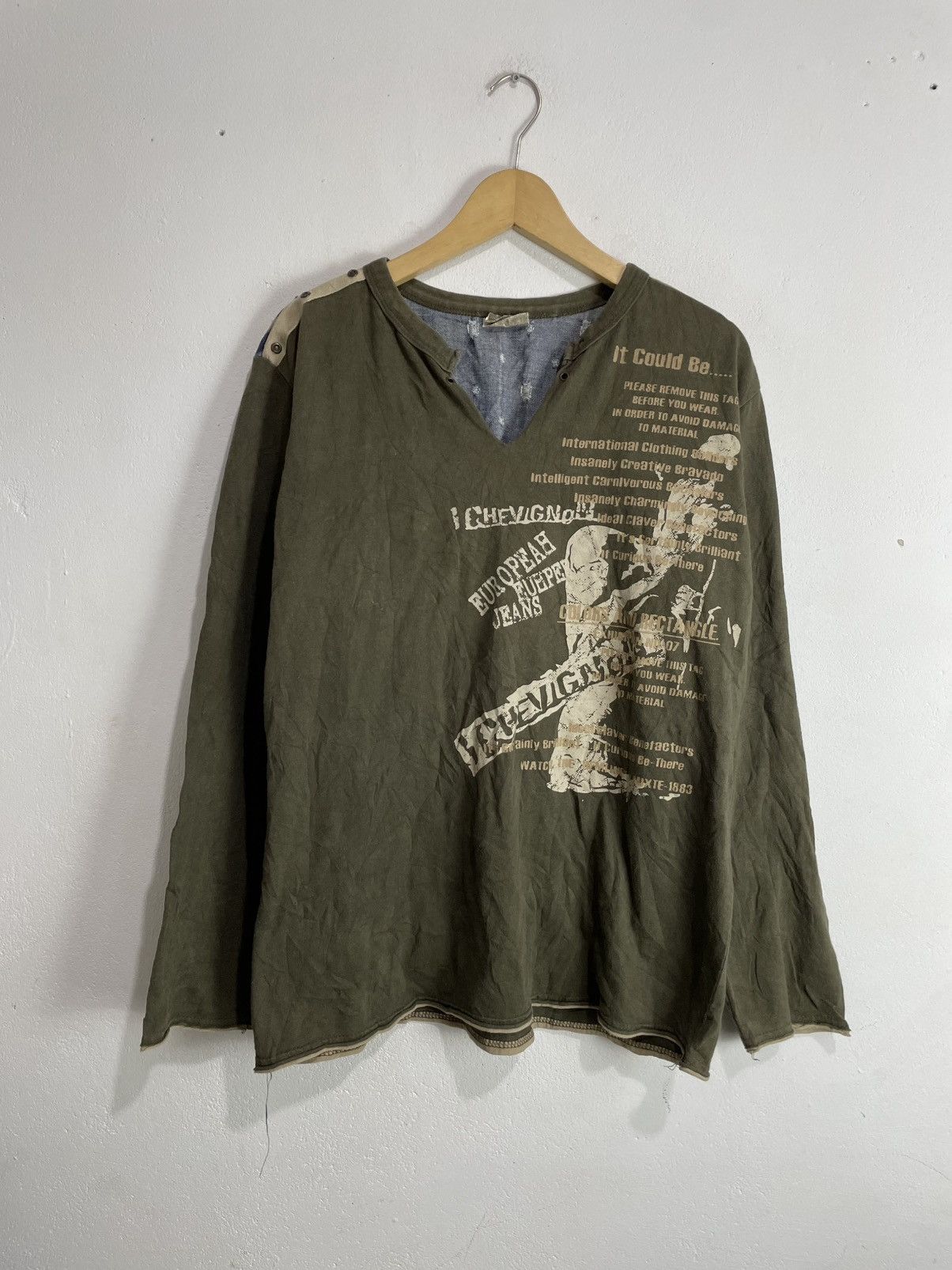 Hysteric Glamour Undefined Poem Longsleeve distressed poem goth punks style Size US M / EU 48-50 / 2 - 1 Thumbnail