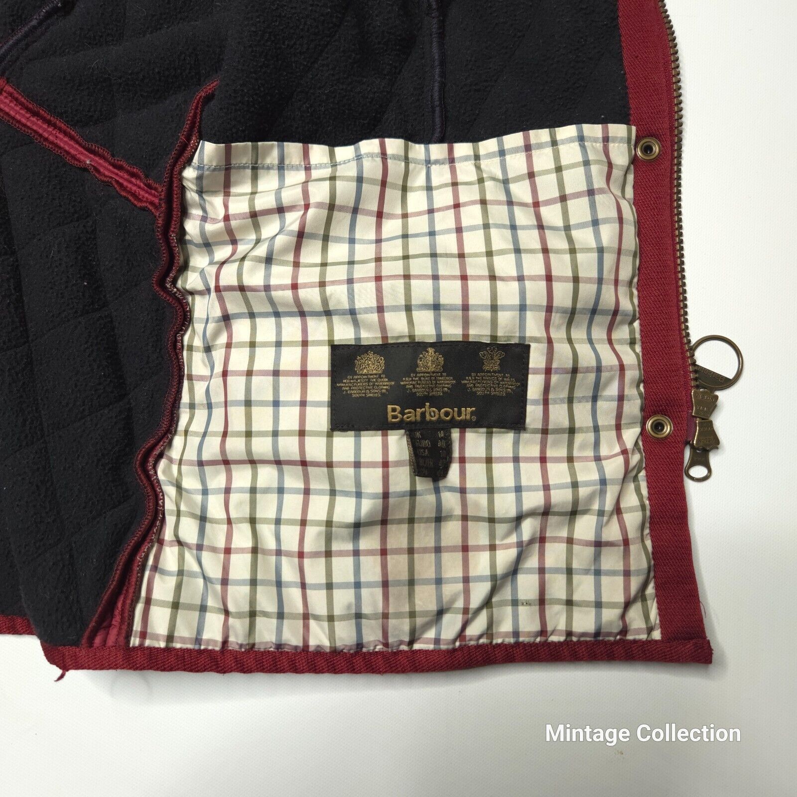 Barbour Barbour Cavalry Gilet Quilted Vest Fleece Lined Burgundy 10 Size L / US 10 / IT 46 - 9 Thumbnail