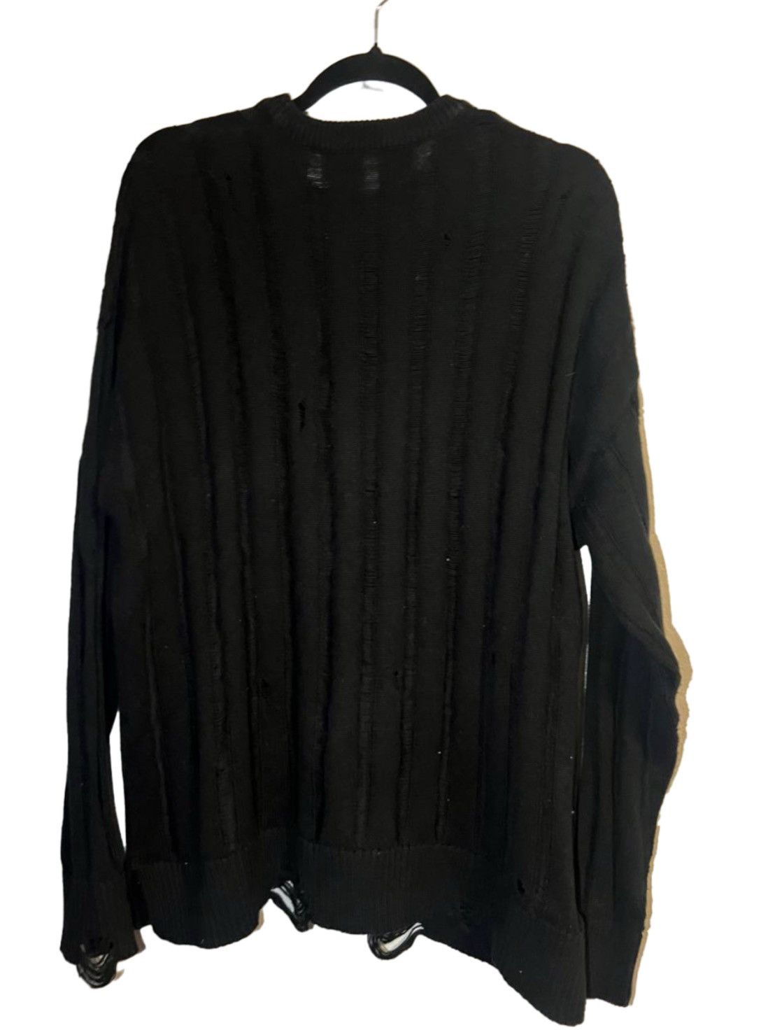 Japanese Brand × Vintage Black Distressed Sweater Size US M / EU 48-50 / 2 - 1 Thumbnail