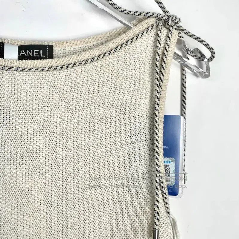 Chanel Chanel Cotton Blend Cream Dress for Women . Size XXS / US 00 / IT 34 - 3 Thumbnail