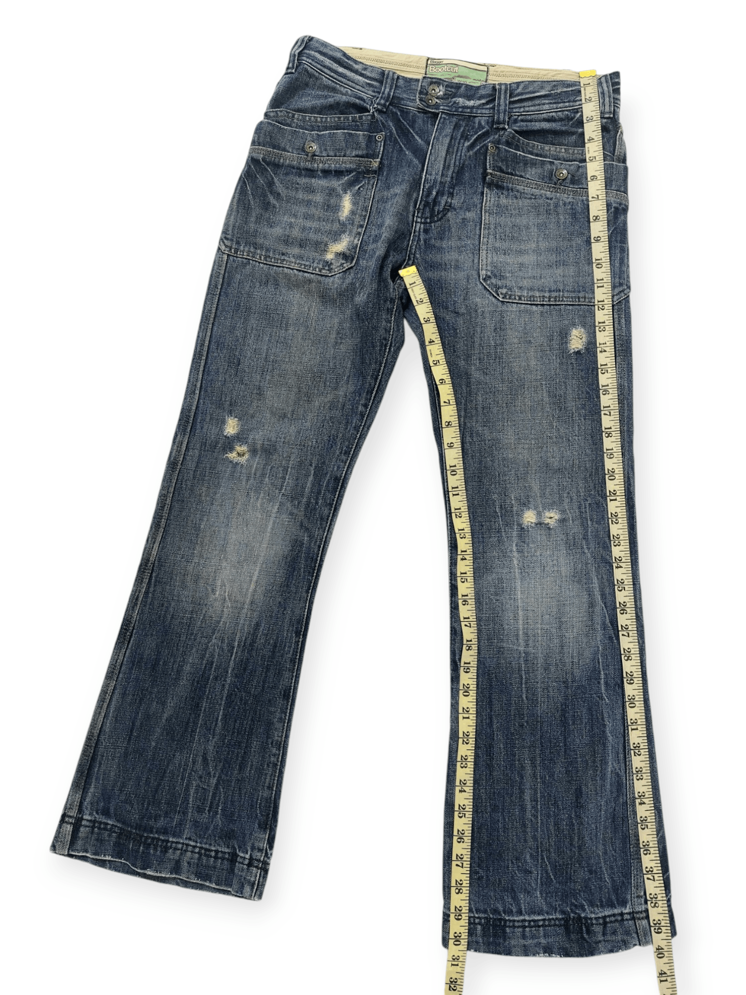 Designer Flare Big Pocket Baggy Denim Size US 30 / EU 46 - 15 Thumbnail