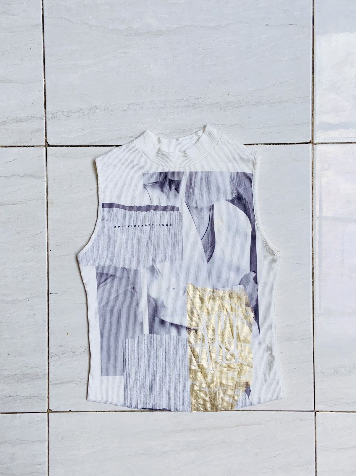 ZARA White Sleeveless T-Shirt