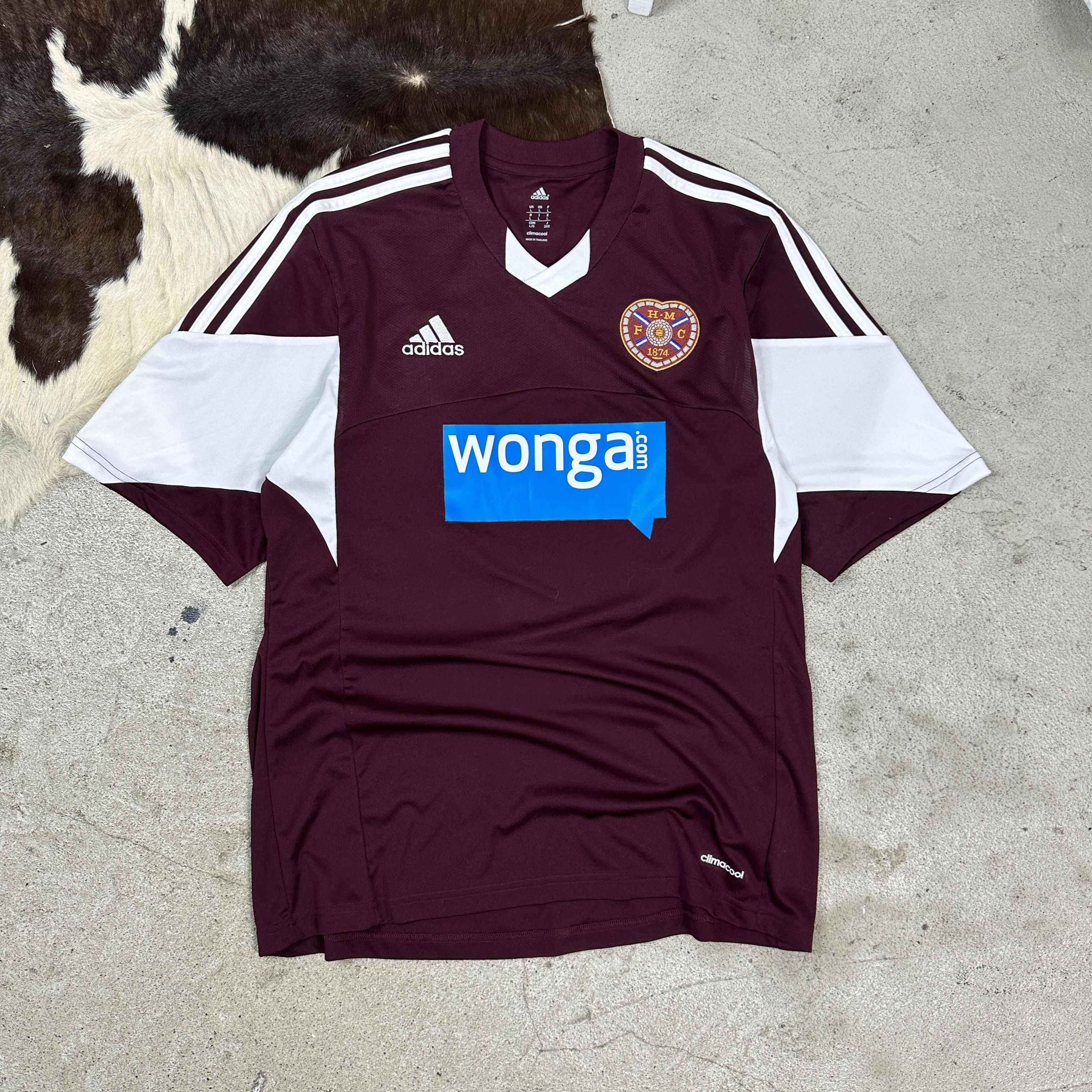 Adidas × Vintage Jersey Adidas 12/13 Hearts Home Autographed Size US L / EU 52-54 / 3 - 1 Thumbnail