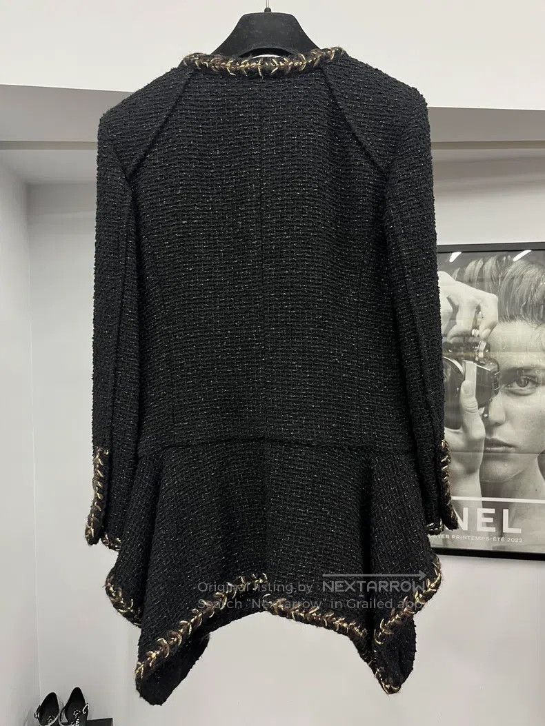 Chanel Chanel Forest Series Irregular Hem Black Gold Dress Jacket Size XXS / US 00 / IT 34 - 3 Thumbnail