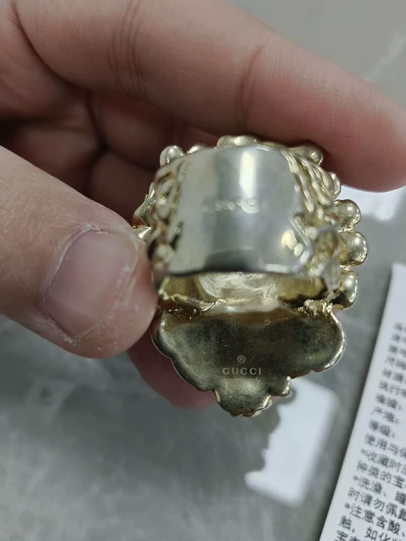 Gucci Gucci Size 19 Lion's head ring 2504-Nextarrow Size ONE SIZE - 6 Thumbnail