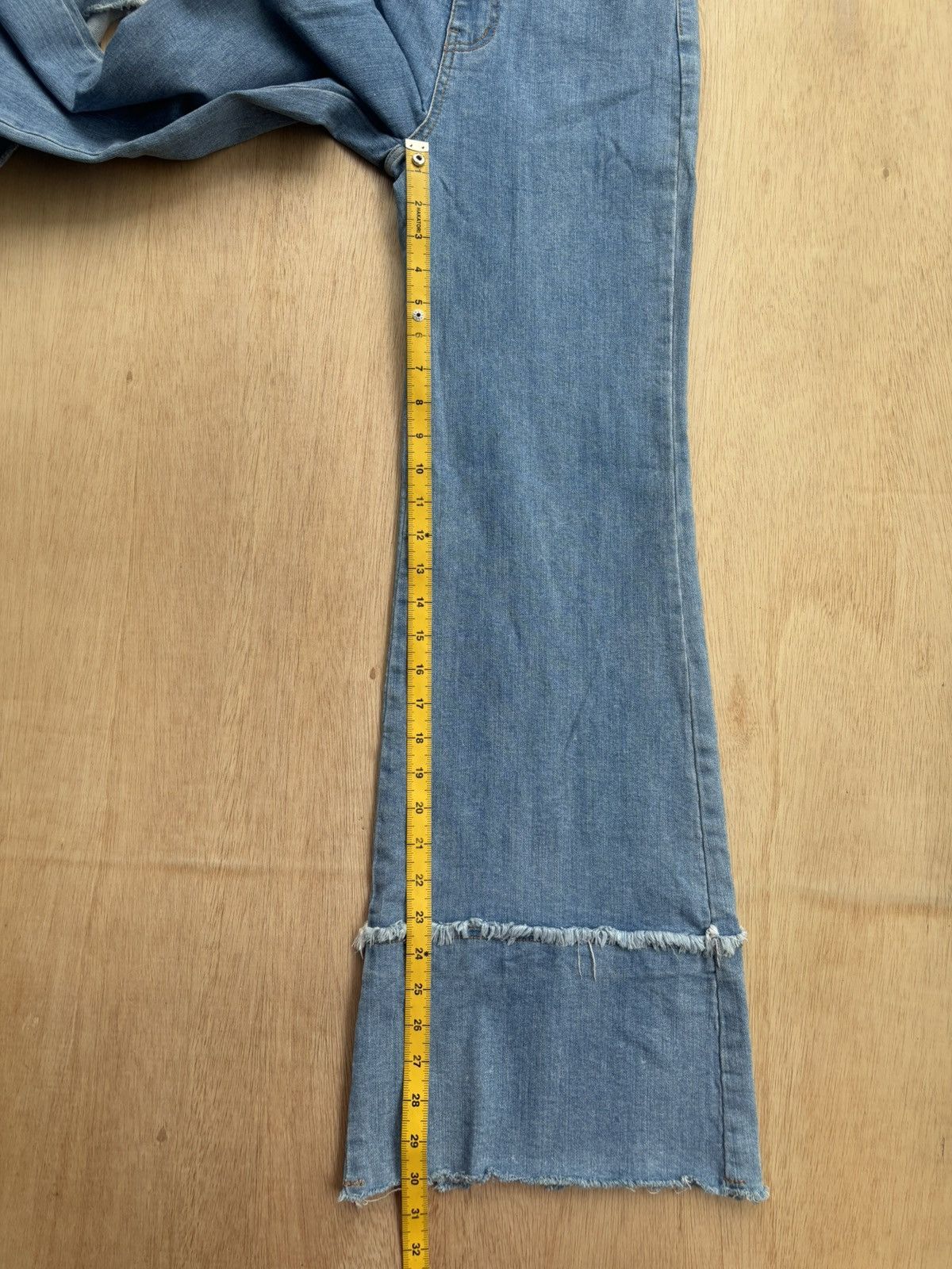 Hysteric Glamour × Japanese Brand Baggy Jeans DINT Women's Luxury Style Size 26" / US 2 / IT 38 - 13 Thumbnail