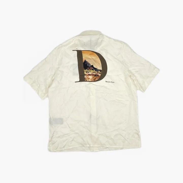 Dior Dior Dior FW22 Landscape Embroidered Short Sleeve Shirt 00 Size US M / EU 48-50 / 2 - 2 Thumbnail