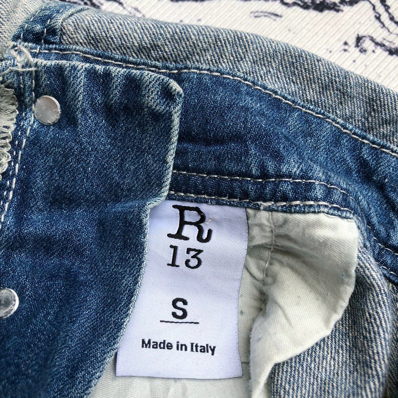 R13 R13 Distressed Denim Short Overalls Size 30" / US 8 / IT 44 - 9 Thumbnail