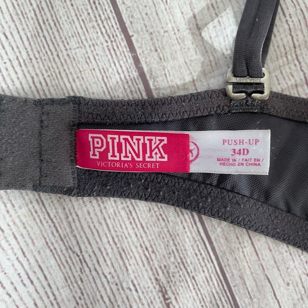 Pink Pink Victoria’s Secret women 34D underwire push up bra w/adj Size ONE SIZE - 8 Thumbnail