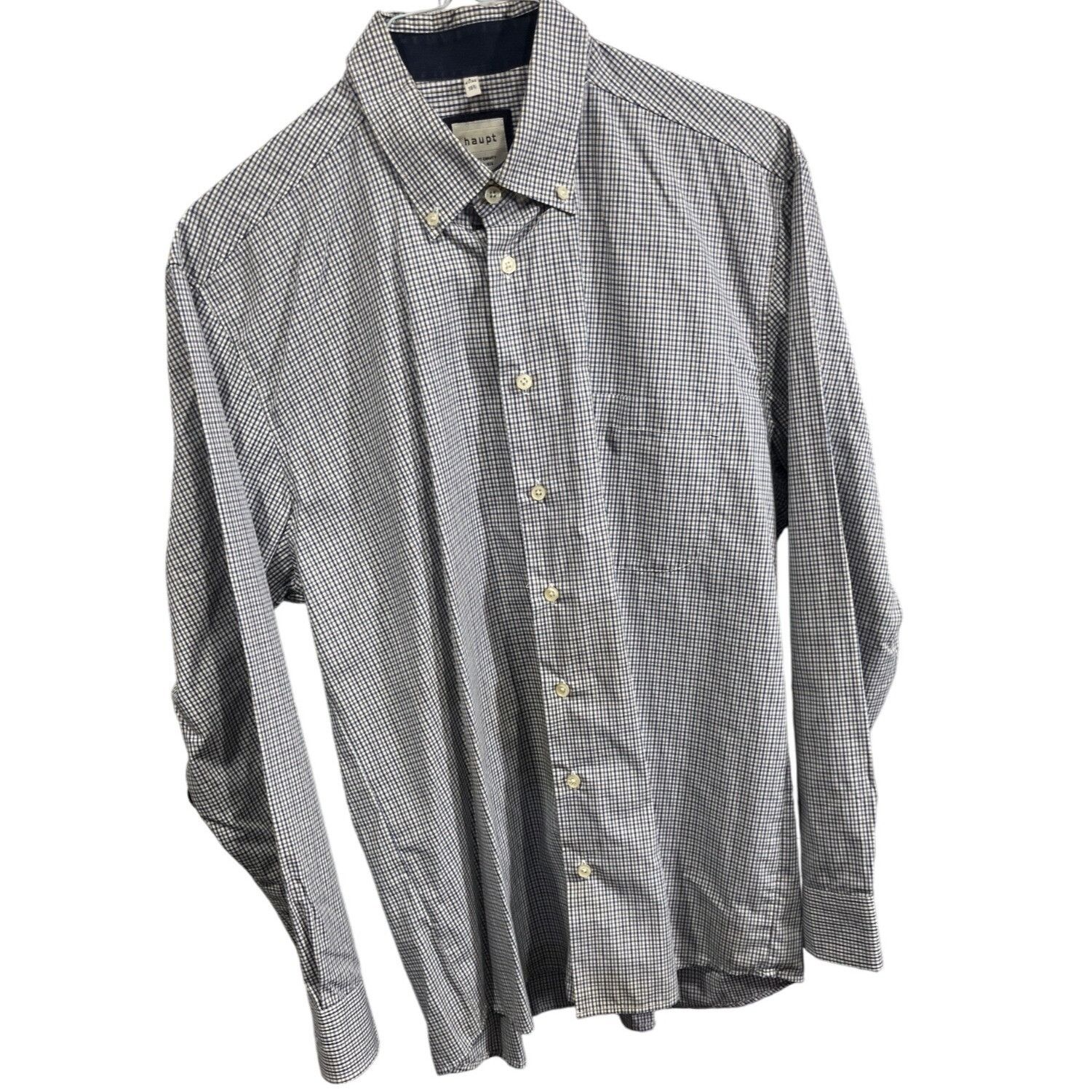 Haupt Haupt Mens Regular Fit Checkered Button-Up Shirt Size Large Size US L / EU 52-54 / 3 - 1 Thumbnail