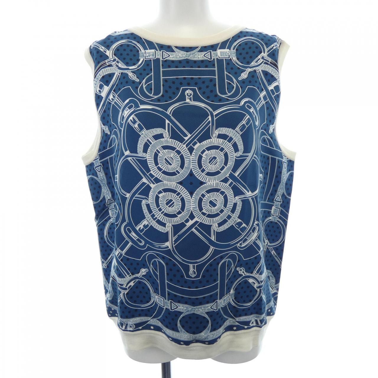 Hermes Hermes Hermes EPERON D'OR BANDANA Twillene Top 38 Cotton Tops DUTY FREE for USA Size ONE SIZE - 1 Thumbnail