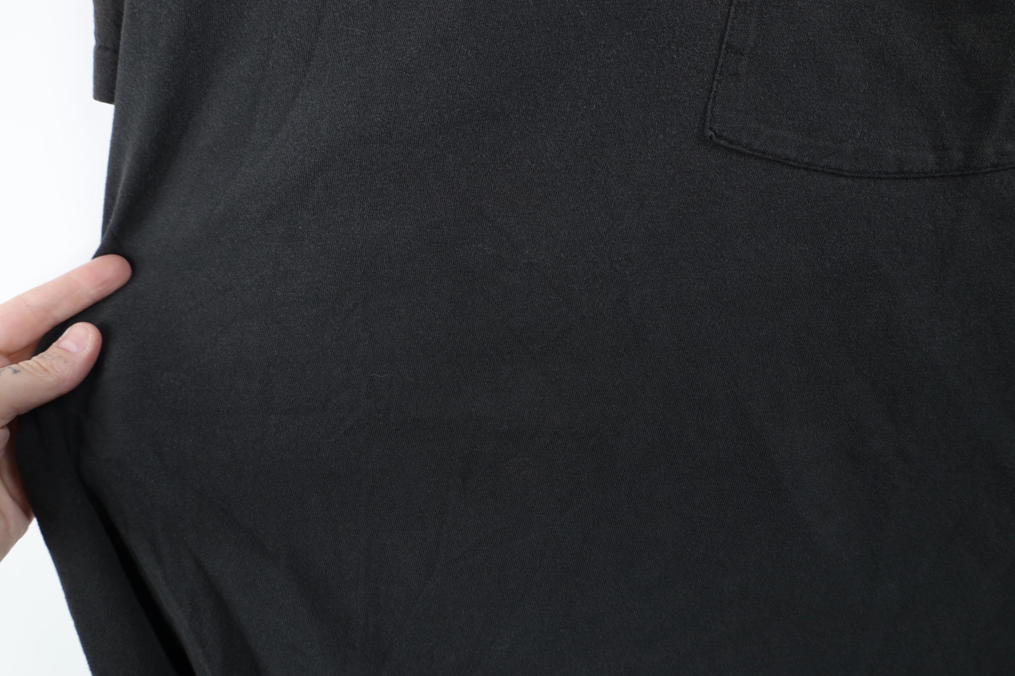 Vintage Vintage 90s Streetwear Faded Cotton Pocket T-Shirt Black USA Size US XL / EU 56 / 4 - 9 Thumbnail
