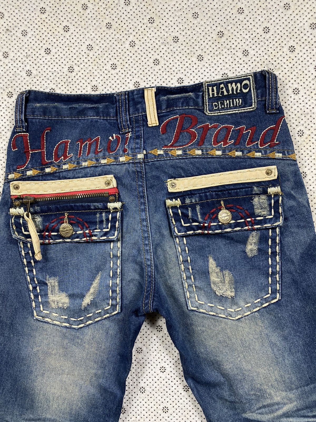 Hysteric Glamour × PPFM Distressed Short Denim By Hamo Jeans Size US 32 / EU 48 - 6 Thumbnail
