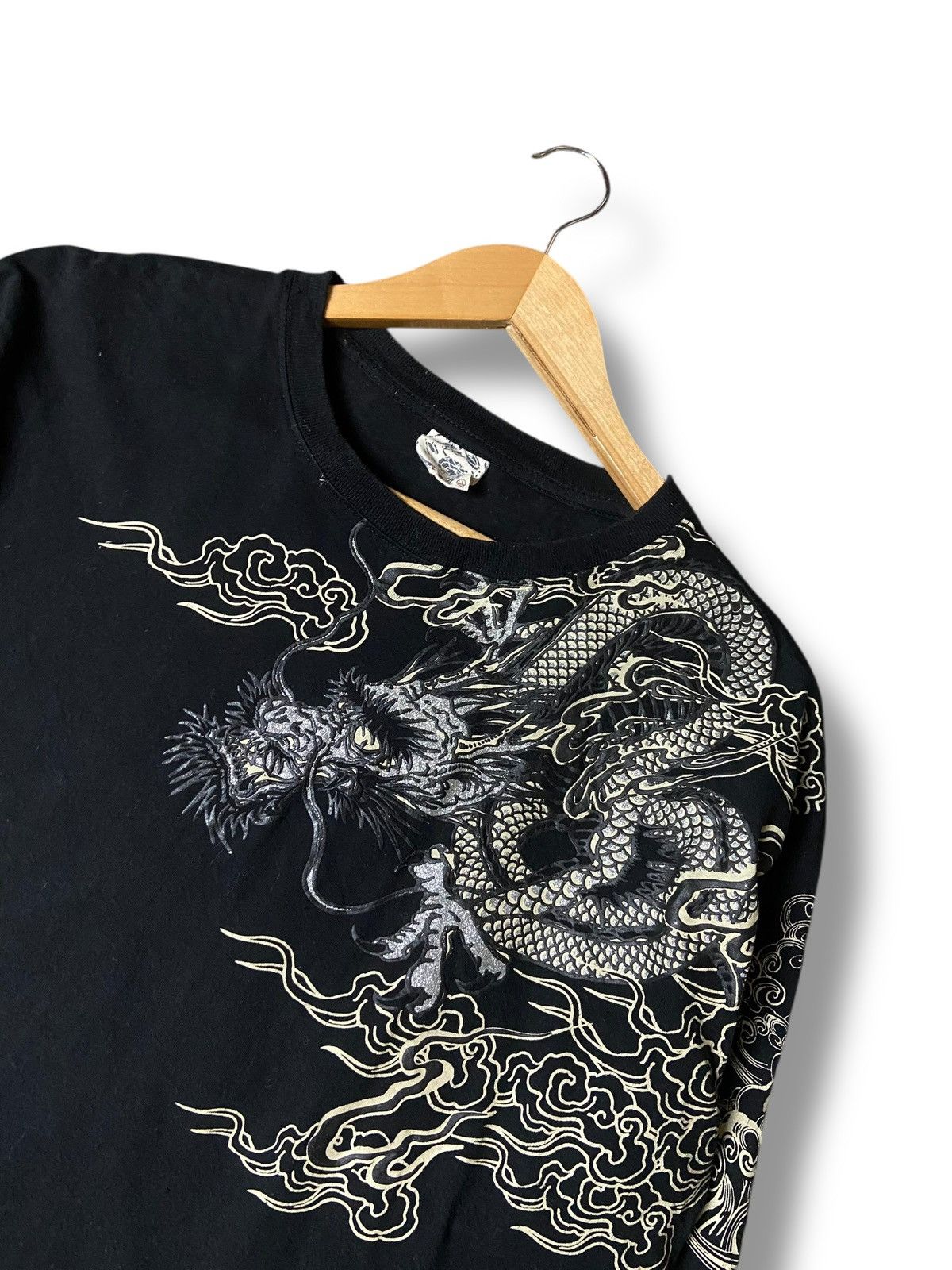 Japanese Brand Sukajan Style Dragon Graphic Long Sleeve Tshirt (167) Size US L / EU 52-54 / 3 - 3 Thumbnail