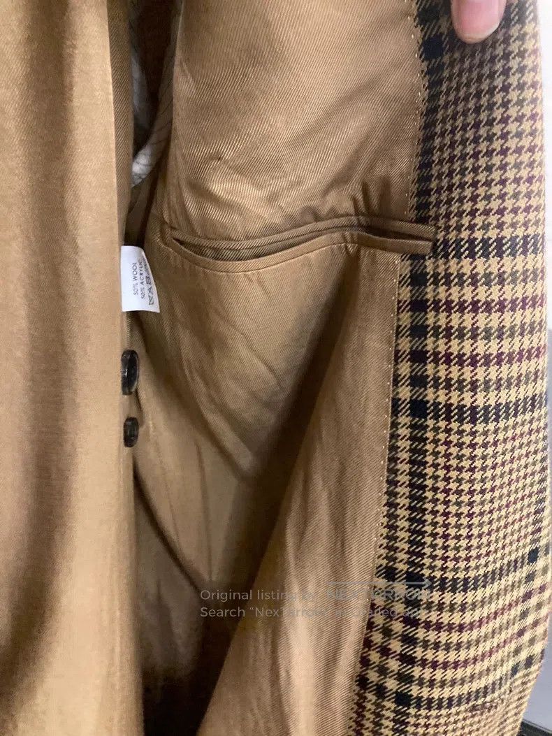Dries Van Noten Dries Van Noten size:48 Plaid Long Coat Size S / US 4 / IT 40 - 7 Thumbnail