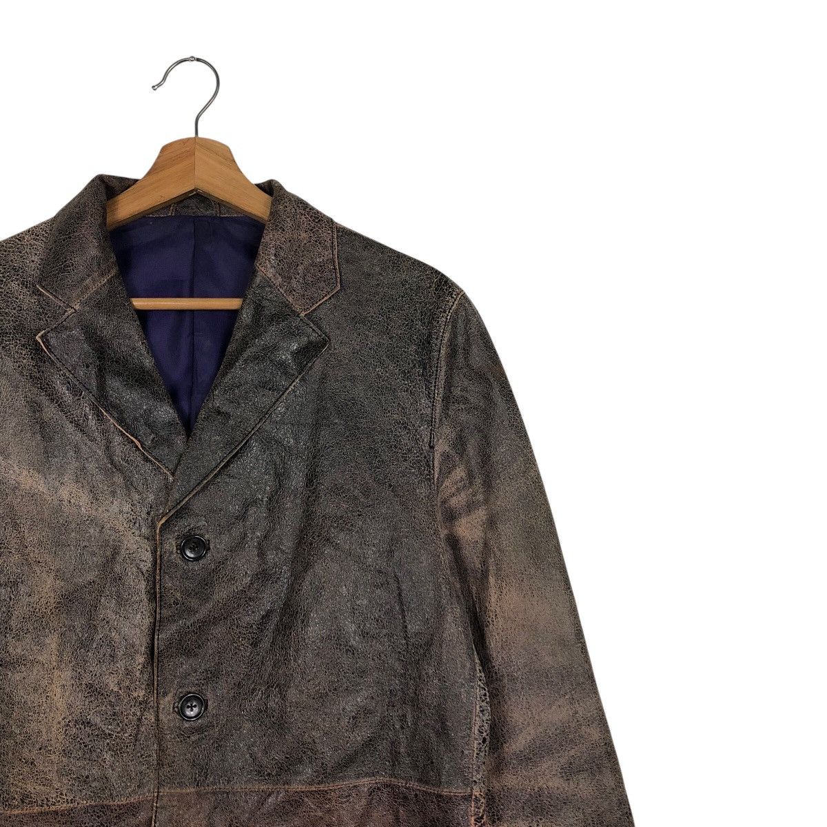 Hysteric Glamour 📌Vintage Chore Worker Leather Jacket Button Tornado Mart Size US M / EU 48-50 / 2 - 7 Thumbnail