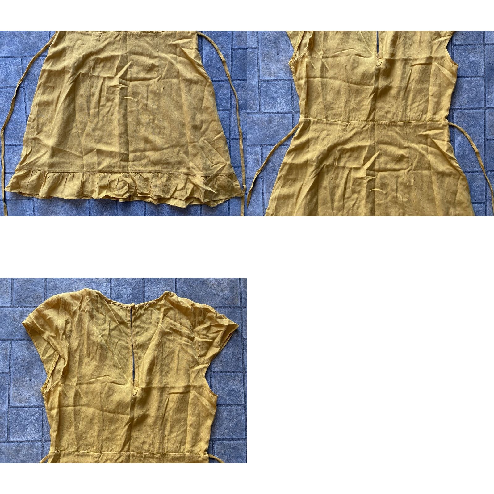 Abercrombie & Fitch Abercrombie & Fitch Women's Yellow Sleeveless Dress Top S Dress Sleeveless Women Small/Yellow See Photos Size S / US 4 / IT 40 - 9 Thumbnail