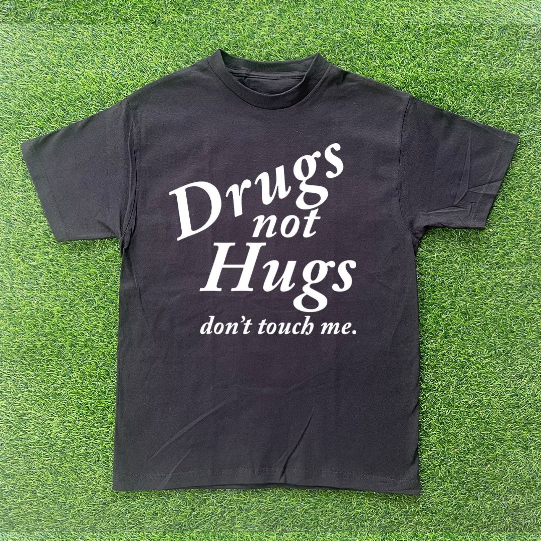 Other DRUGS NOT HUGS "DON'T TOUCH ME" TSHIRT Size US M / EU 48-50 / 2 - 1 Preview