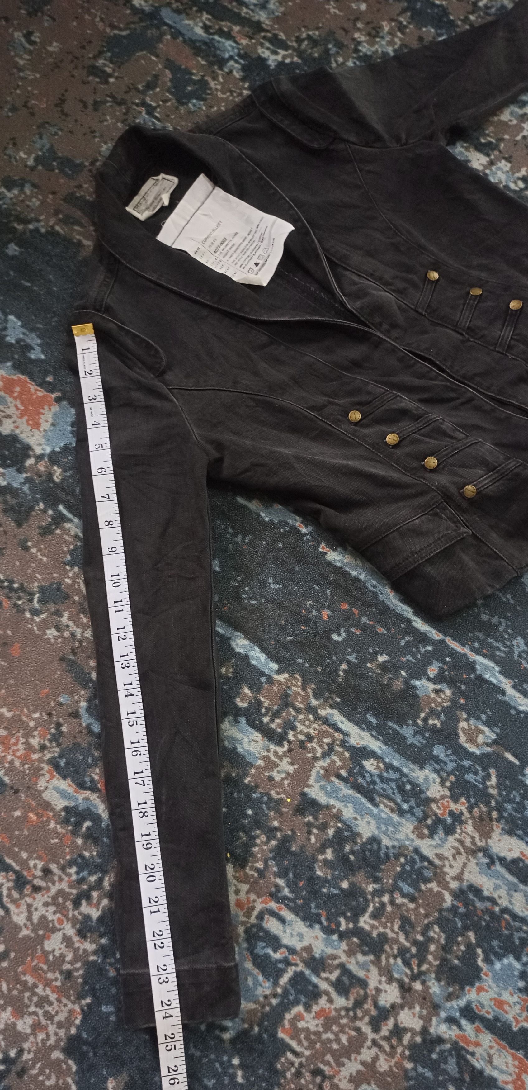 Current/Elliot Current Elliott Majorette Jacket Night Wash Size XS / US 0-2 / IT 36-38 - 10 Thumbnail