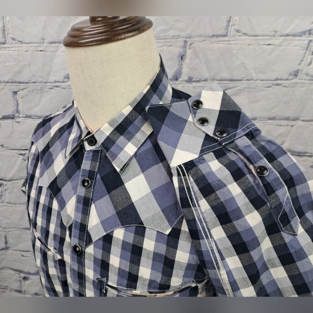 Levi's Levi's Men's Western Pearl Snap Shirt Special Edition HQ Pu Size US M / EU 48-50 / 2 - 8 Thumbnail