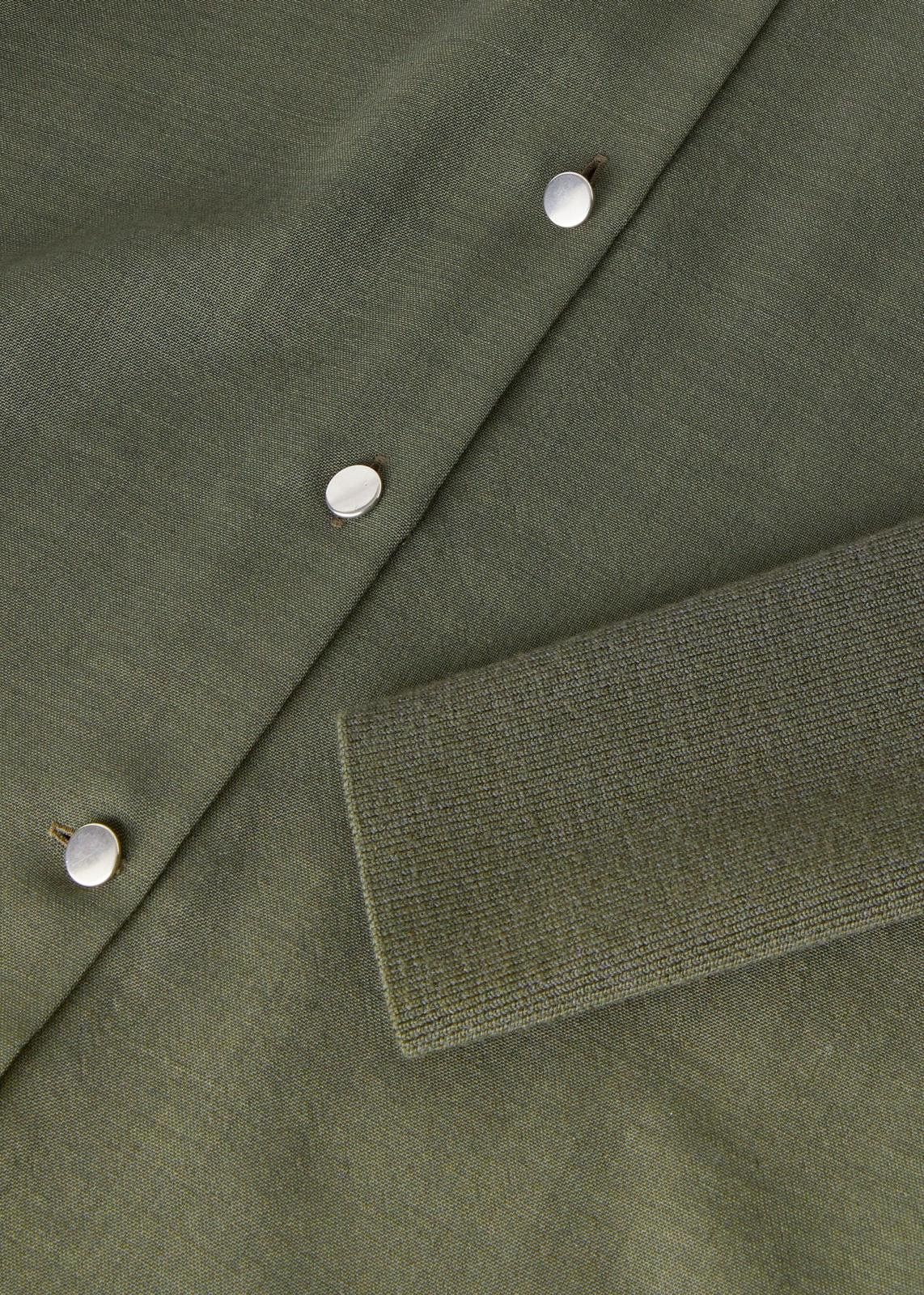 Loro Piana o1srvl11e0125 FAN6978 Leela Breeze Wool Shirt in Khaki Size XS / US 0-2 / IT 36-38 - 4 Thumbnail