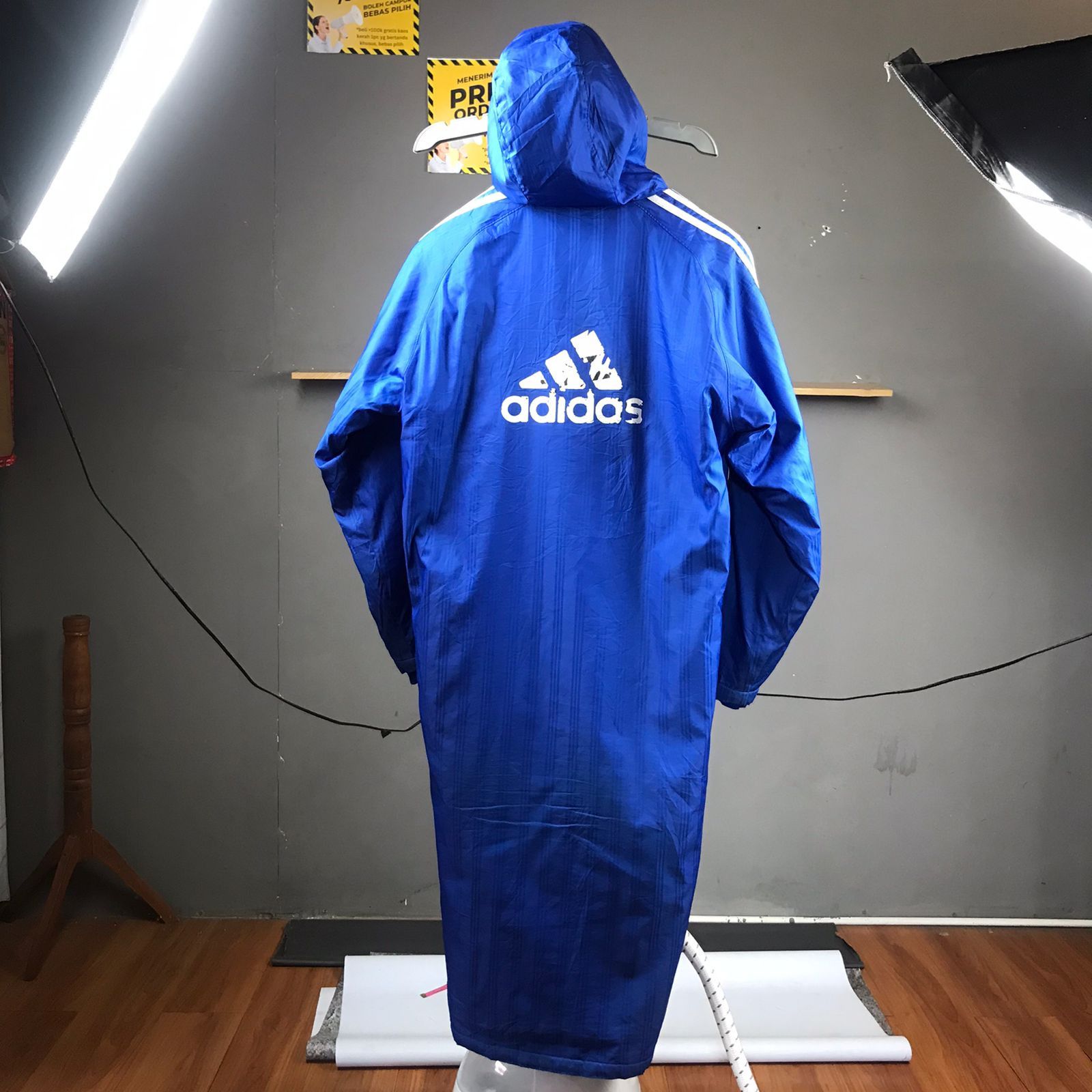 Adidas ADIDAS OVERCOAT BLUE TAPPED Size US XL / EU 56 / 4 - 3 Thumbnail