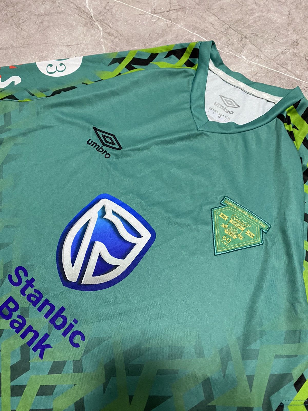 Umbro Township Rollers FC Botswana Umbro 2022 Home Soccer Jersey Size US L / EU 52-54 / 3 - 7 Thumbnail