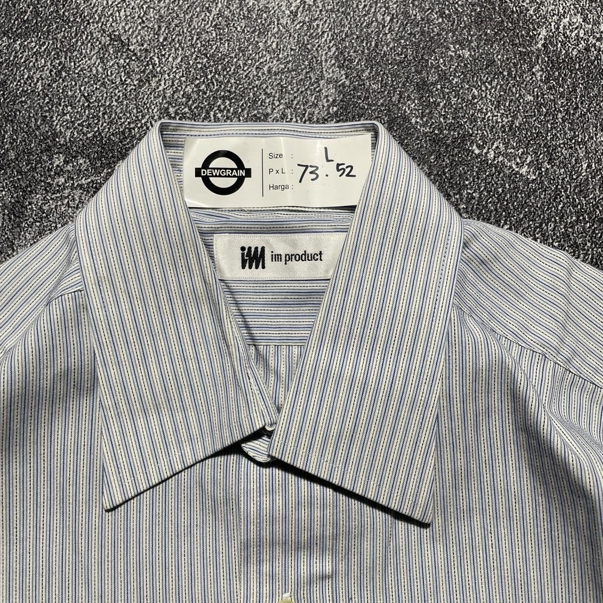 Issey Miyake × Seiko Rare Issey Miyake Striped Shirt Size US L / EU 52-54 / 3 - 4 Thumbnail