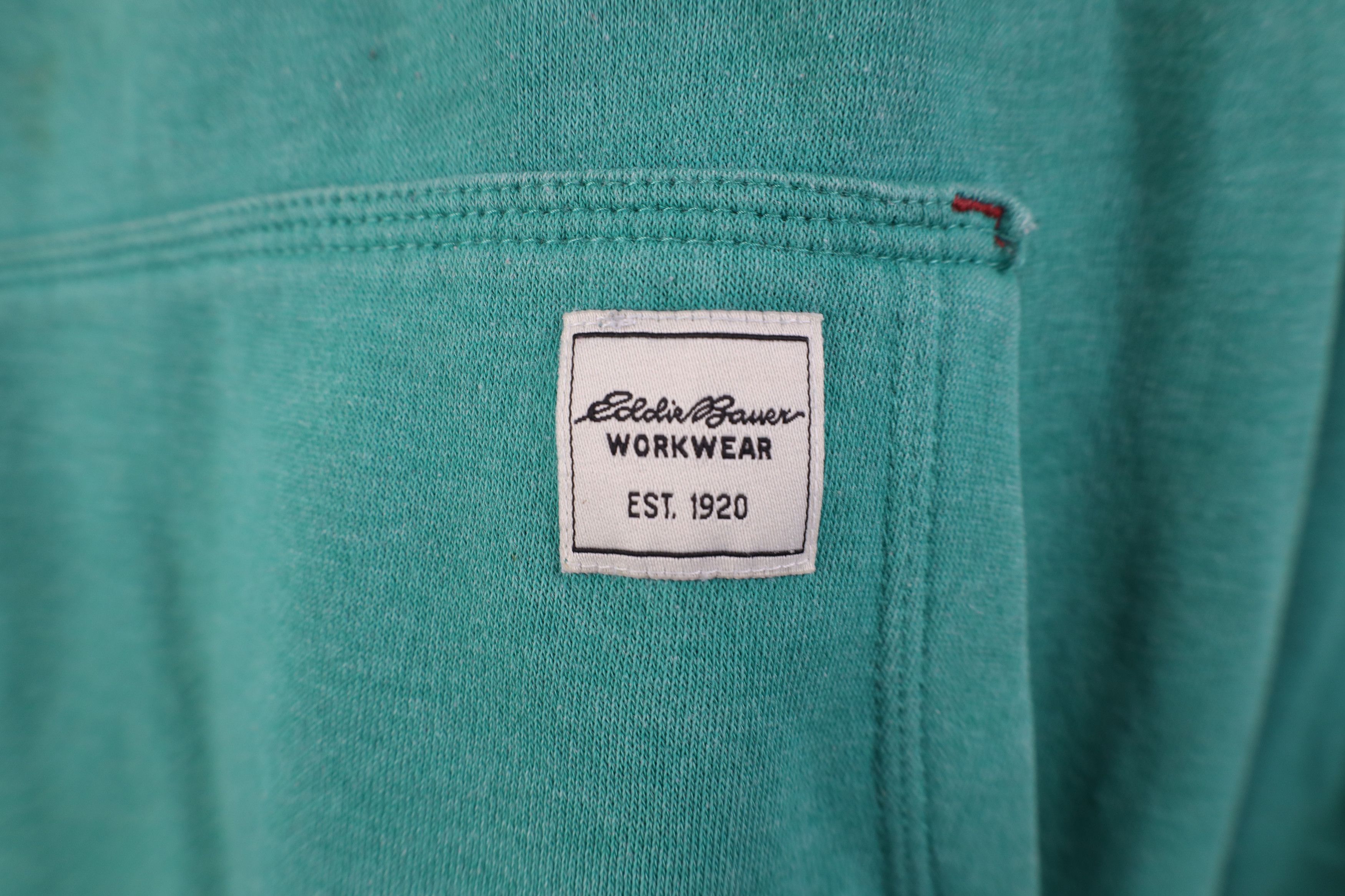 Eddie Bauer Vintage Y2K Eddie Bauer Workwear Spell Out Hoodie Sweatshirt Size US XXL / EU 58 / 5 - 7 Thumbnail