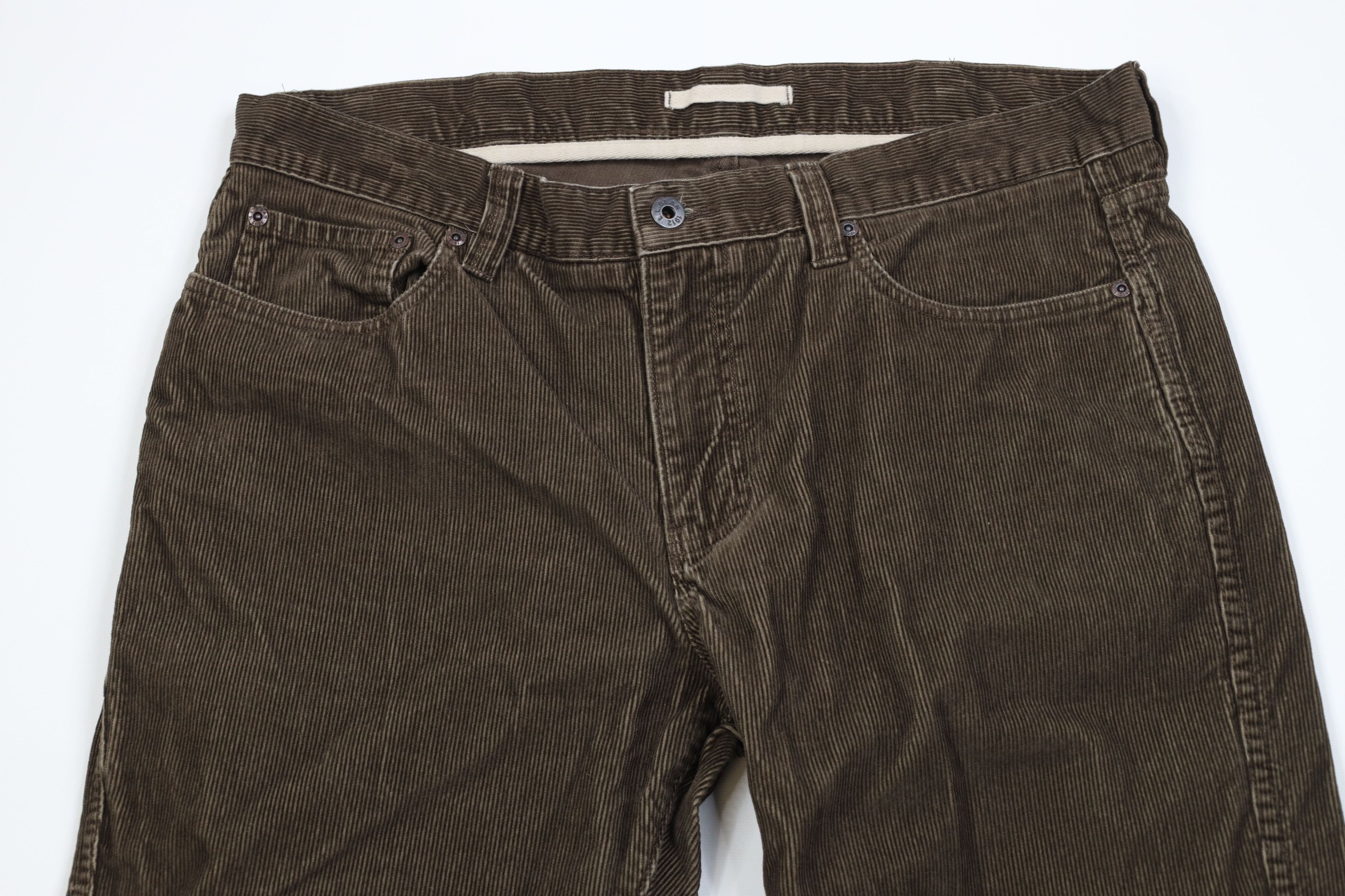 L.L. Bean Vintage LL Bean Wide Leg Corduroy Chino Pants Brown Cotton Size US 36 / EU 52 - 2 Thumbnail