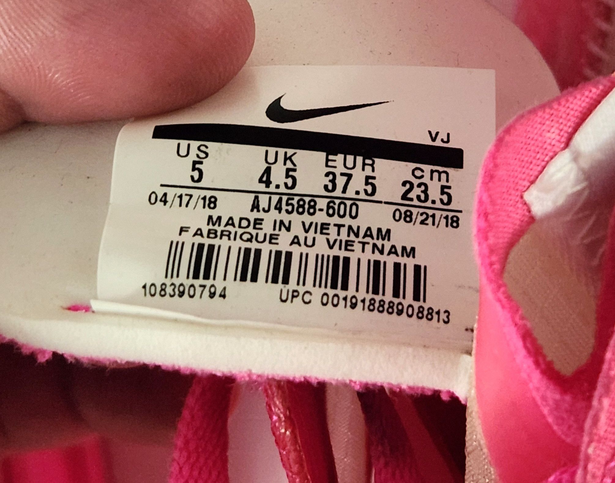 Nike × Off-White Nike Zoom Fly SP x OFF-WHITE ‘Pink’ AJ4588-600 Men’s Size 5 Size US 5 / EU 37 - 12 Thumbnail