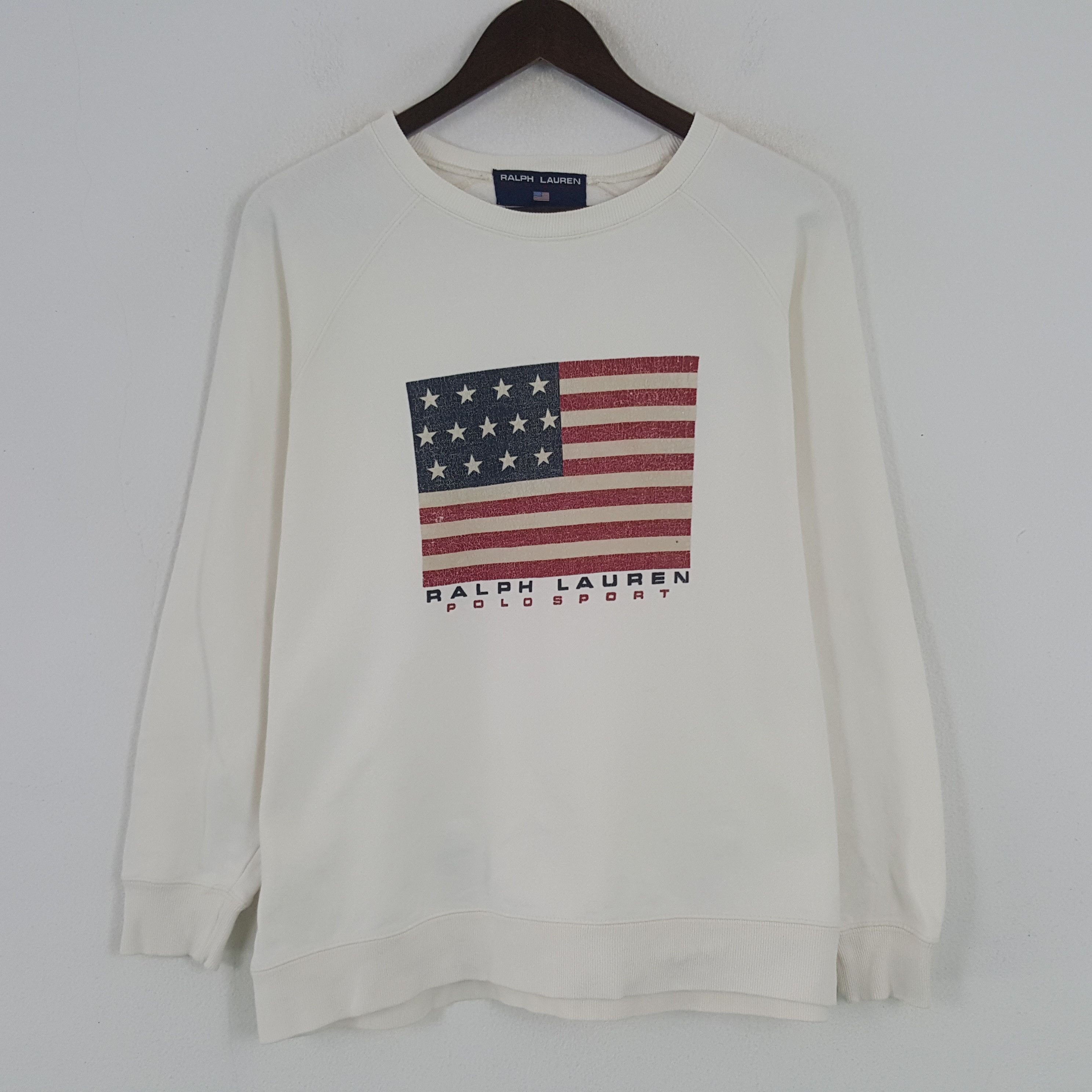 Polo Ralph Lauren × Vintage Vintage Ralph Lauren Polo Sport USA Sweatshirt Size US M / EU 48-50 / 2 - 1 Thumbnail