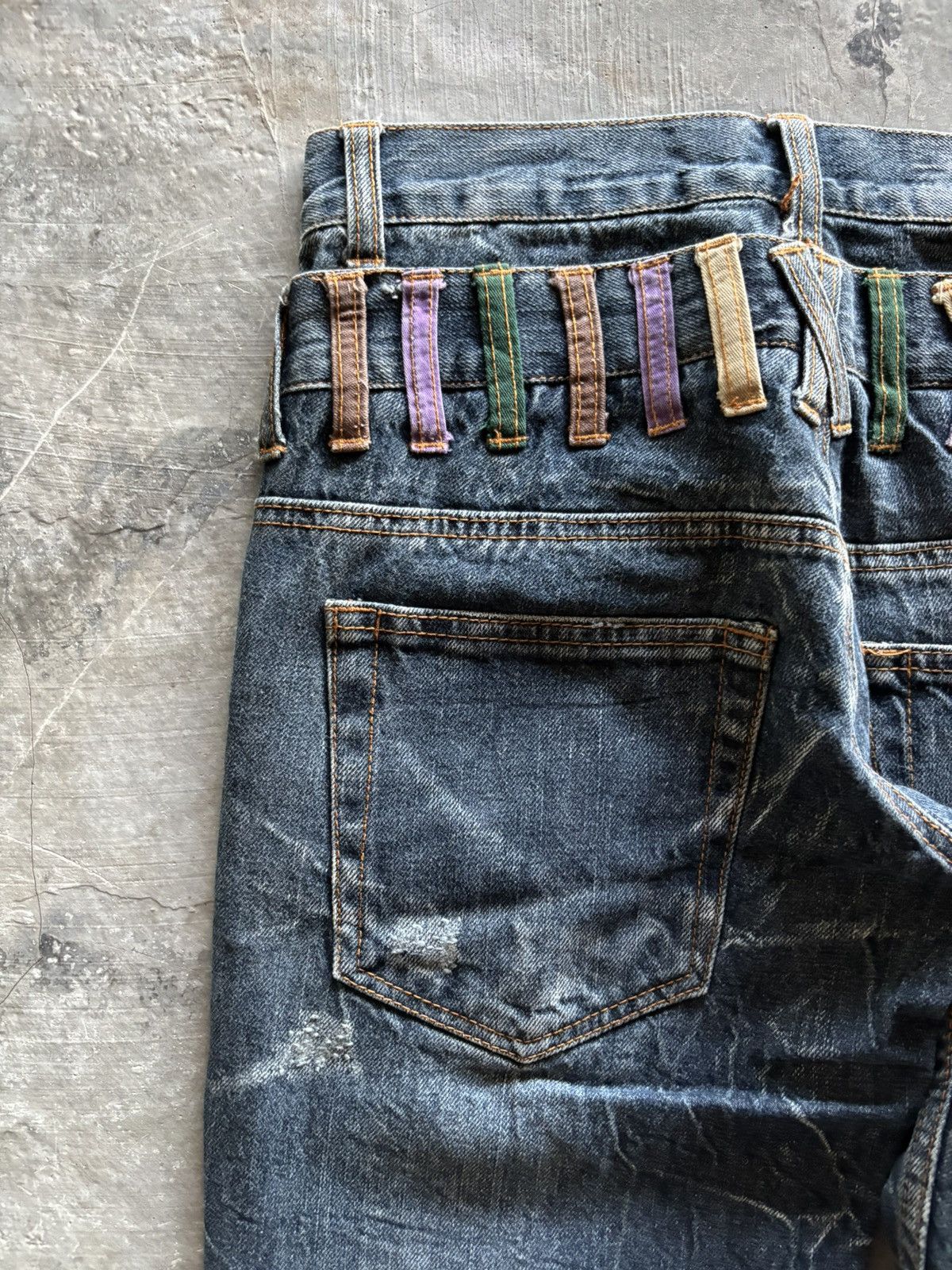 Hysteric Glamour NYLAUS doublewaist ppfm style japanese denim distressed fade Size US 28 / EU 44 - 14 Thumbnail