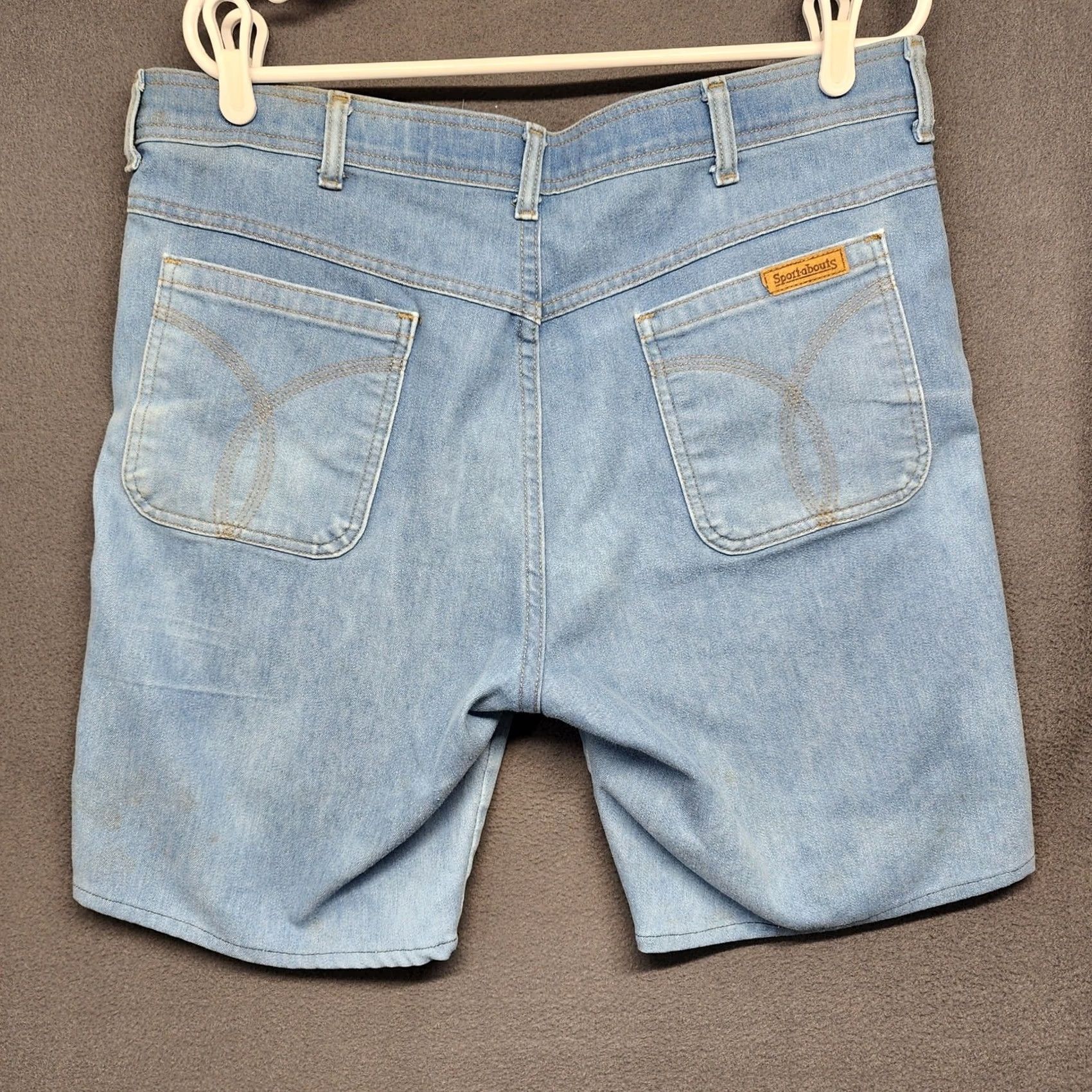 Vintage VINTAGE Sport-a-bouts Bermuda Denim Shorts 36 8in Blue Distressed USA Mens Size US 36 / EU 52 - 2 Thumbnail