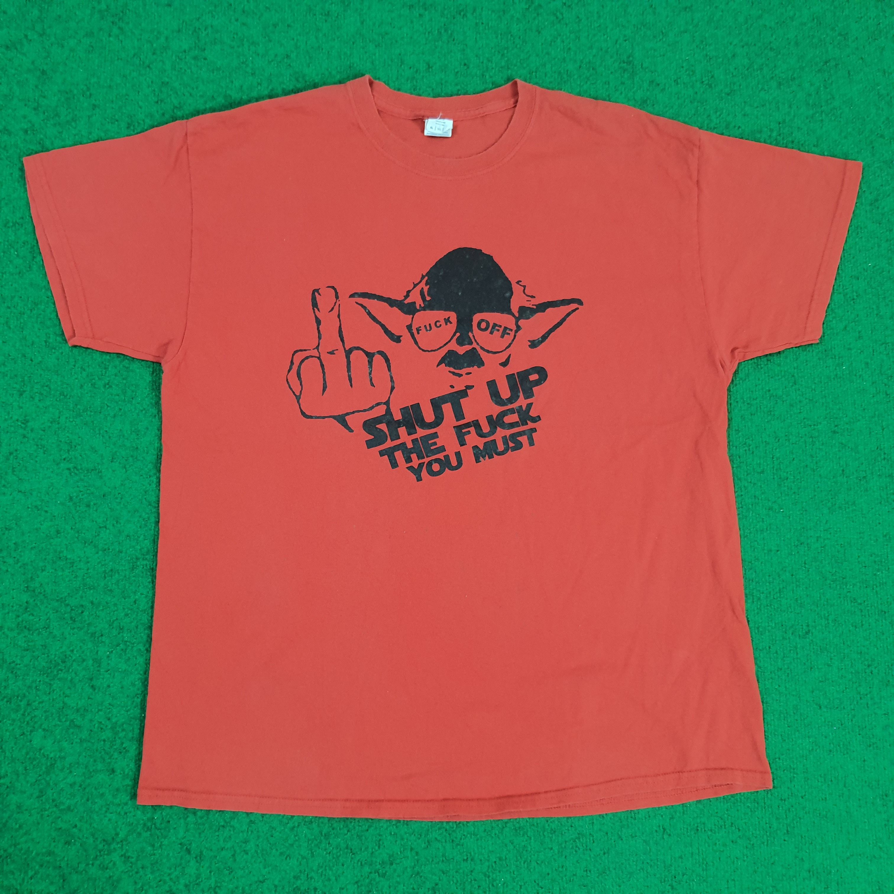 Star Wars × Vintage Vintage Star Wars Yoda Parody America Movie Tshirt Size US XL / EU 56 / 4 - 1 Thumbnail