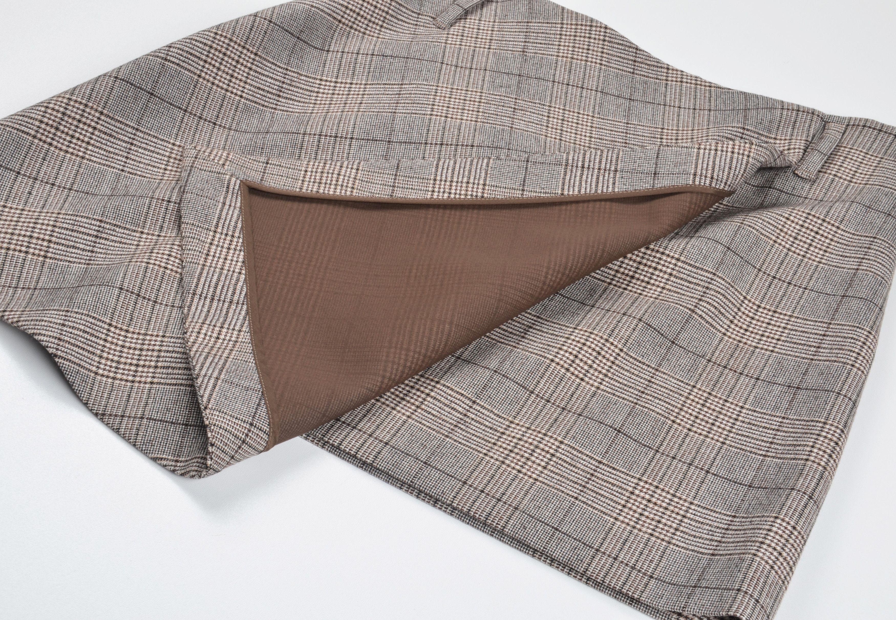 Brunello Cucinelli Brunello Cucinelli Preppy Plaid Wool Blend Wrap Mini Skirt Size 27" / US 4 / IT 40 - 6 Thumbnail