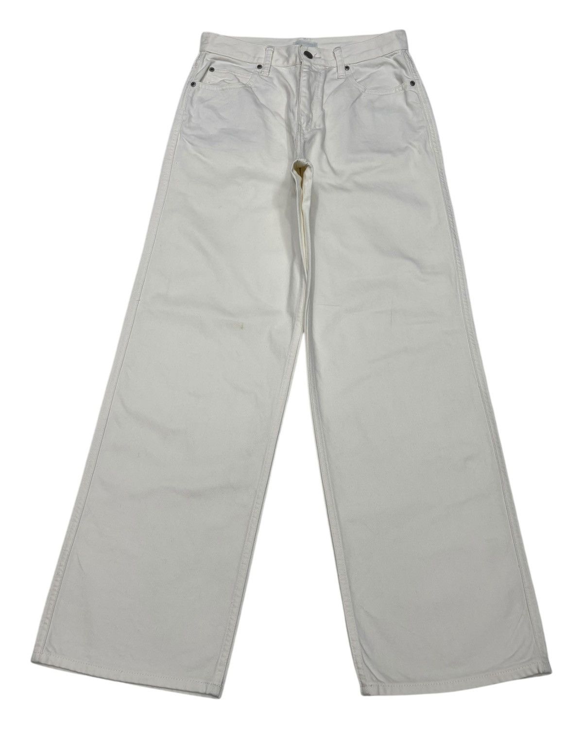 Helmut Lang × Uniqlo 🔥UNIQLO WHITE BAGGY JEANS LOOSE FIT INSPIRED HELMUT LANG Size US 28 / EU 44 - 1 Thumbnail