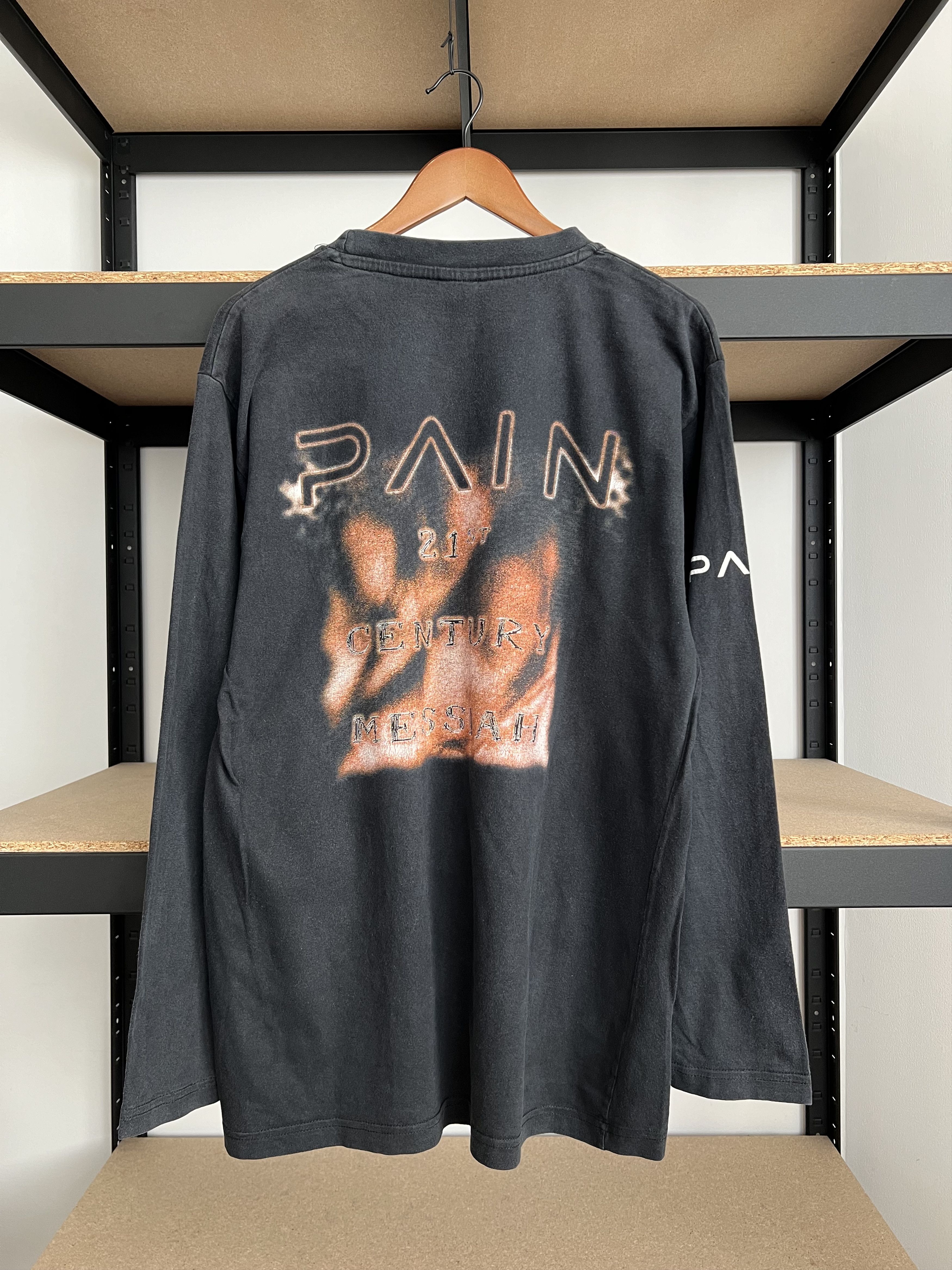Band Tees Vintage 90s Pain 21st Century Hypocrisy Peter Tagtgren Size US XL / EU 56 / 4 - 2 Thumbnail