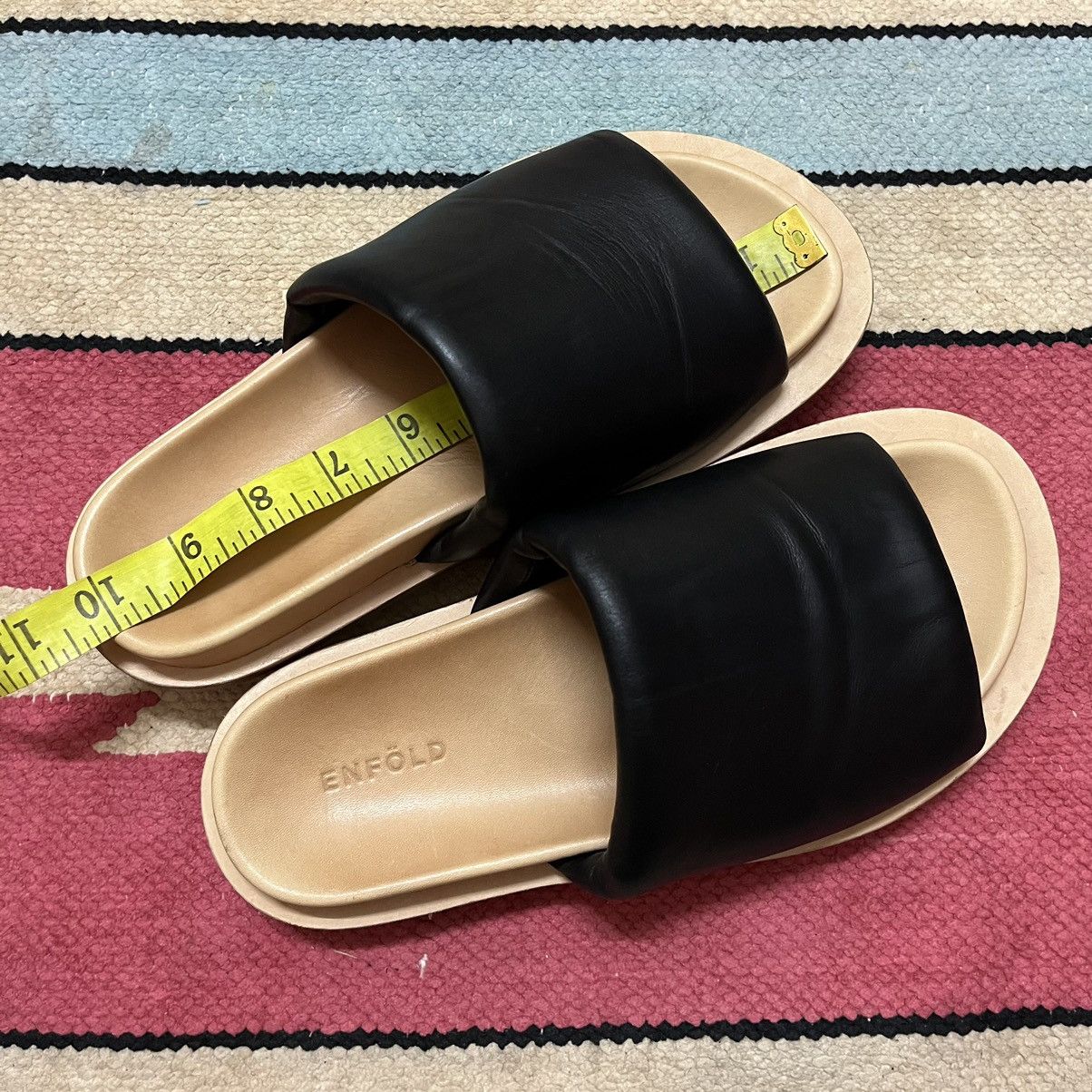 Designer × Japanese Brand Authentic Enfold Style Leather Sandal Size US 6.5 / EU 39-40 - 8 Thumbnail
