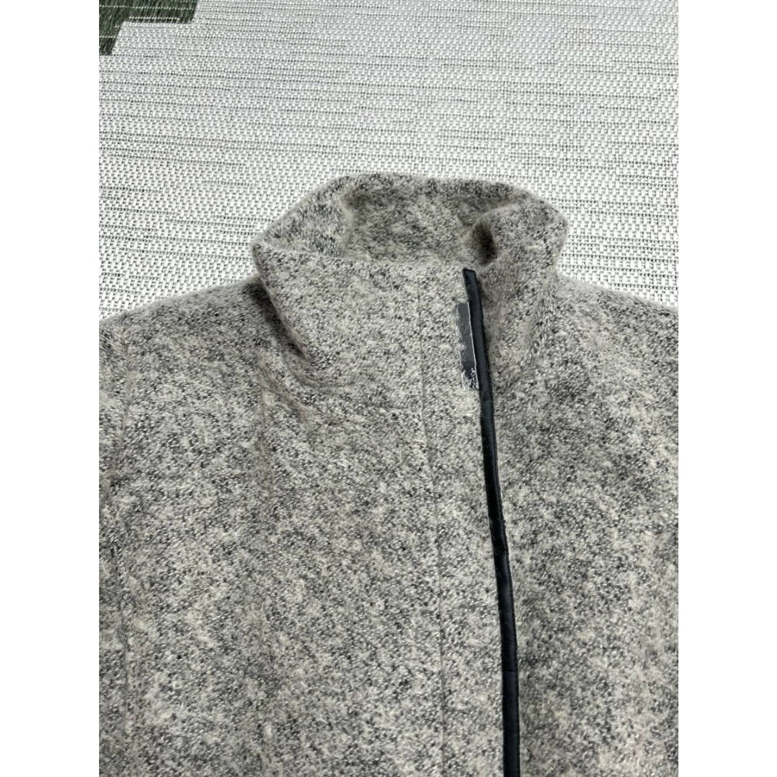 Calvin Klein Calvin Klein Walker Coat Women 1 Gray Wool Blend Asymmetrical Zip Cozy Winter Coat Size XL / US 12-14 / IT 48-50 - 3 Thumbnail