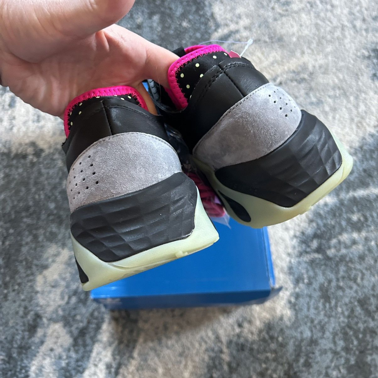Adidas GiTD Adidas Streetball black pink glow in the dark air yeezy Size US 9.5 / EU 42-43 - 4 Thumbnail