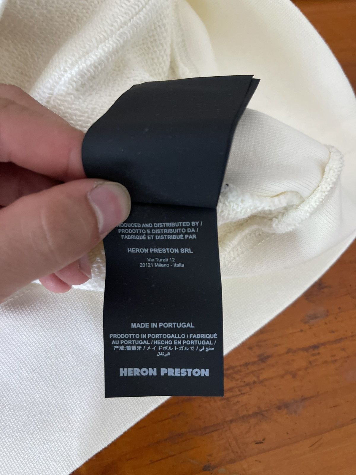 Heron Preston Heron Preston Security Logo Hoodie –White –FW23 - New-Size L Size US L / EU 52-54 / 3 - 10 Thumbnail