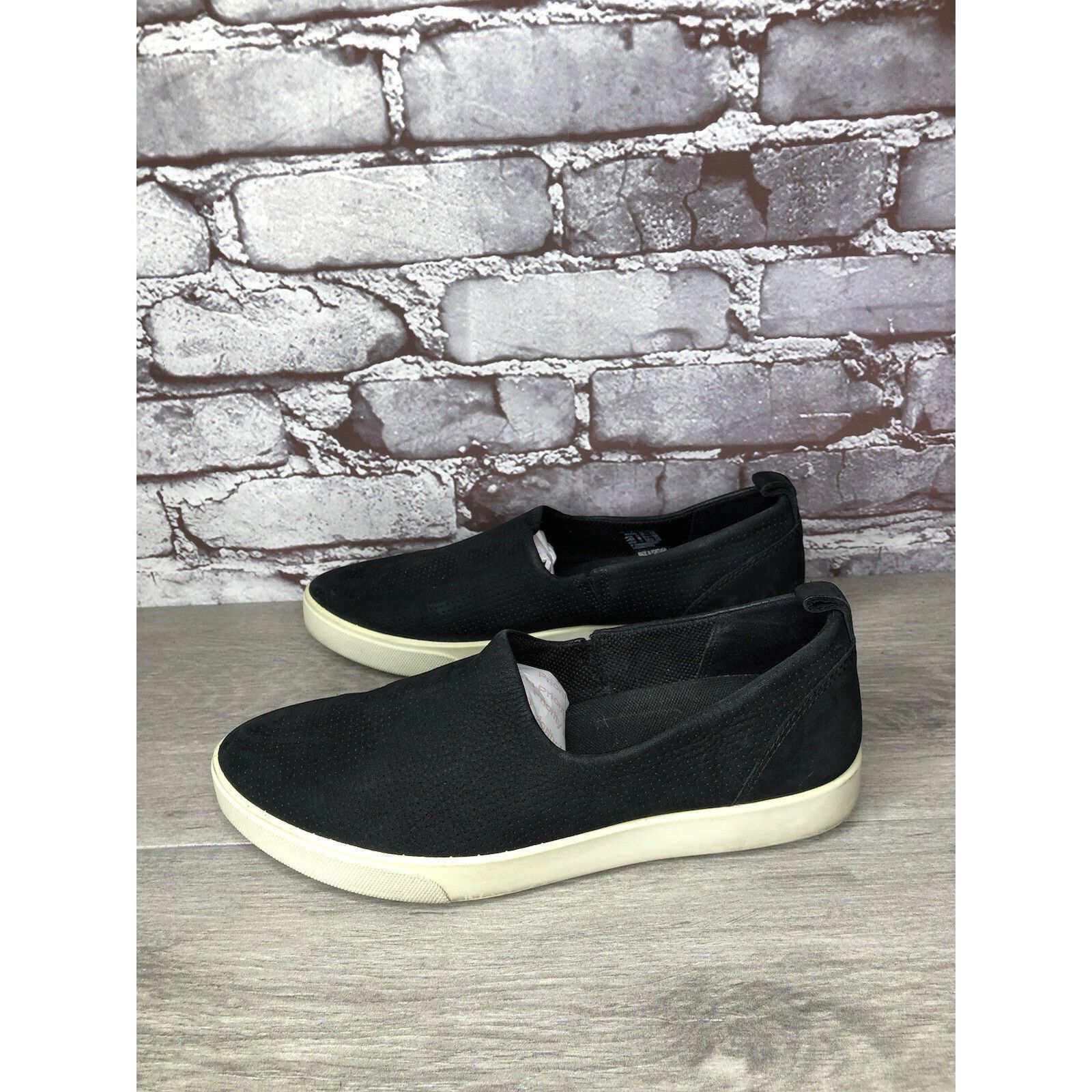Ecco Ecco Danish Design Black Leather Slip On Casual Sneakers Sho Size US 7.5 / IT 37.5 - 5 Thumbnail