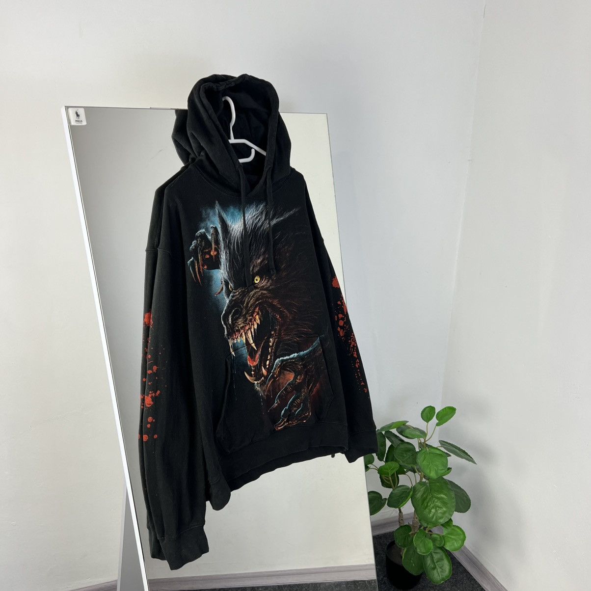 Band Tees Vintage Y2K Spiral Ghoul Allover Print Hoodie Size US XL / EU 56 / 4 - 1 Thumbnail